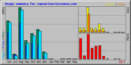 Usage summary for capsurlacroissance.com