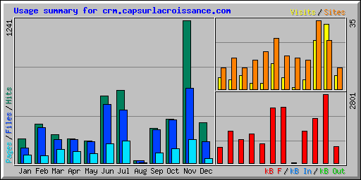 Usage summary for crm.capsurlacroissance.com