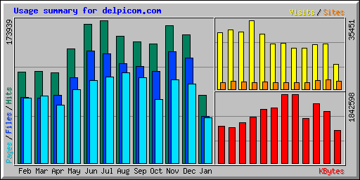 Usage summary for delpicom.com