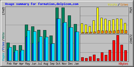 Usage summary for formation.delpicom.com
